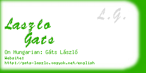 laszlo gats business card